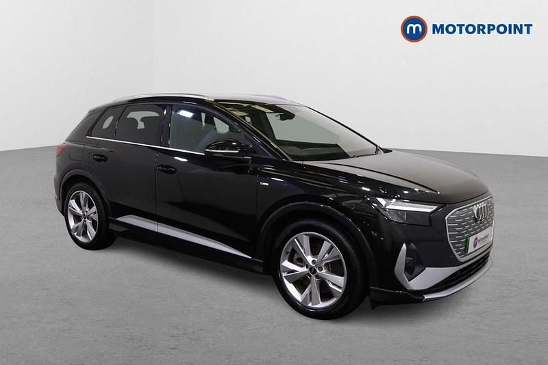 Black Used 2024 Audi Q4 e-tron S-Line SUV | £31,799 (Super price) - Image 1/4