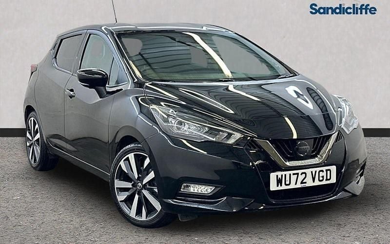 Black Used 2022 Nissan Micra Tekna Hatchback | £10,873 (Fair price) - Image 1/4