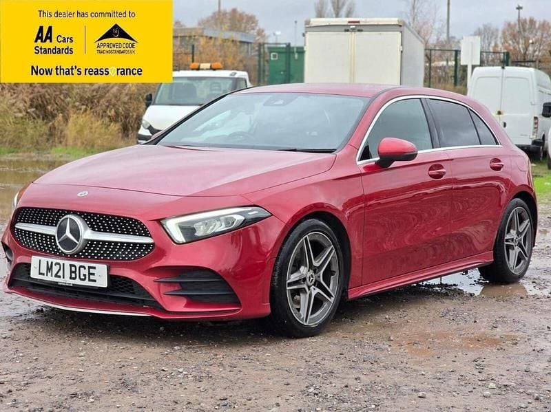 Used Mercedes A190 AMG line 2021 Red Hatchback
