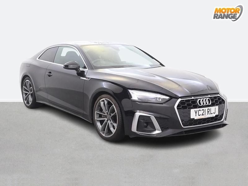Used Audi A5 S-Line 204 HP (150 kW) 2021 Black Coupe