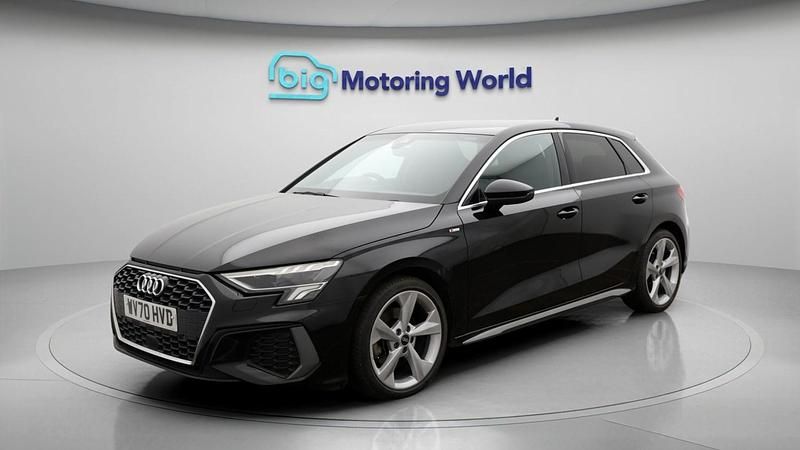 Used Audi A3 Sportback S-Line 2020 Black Hatchback