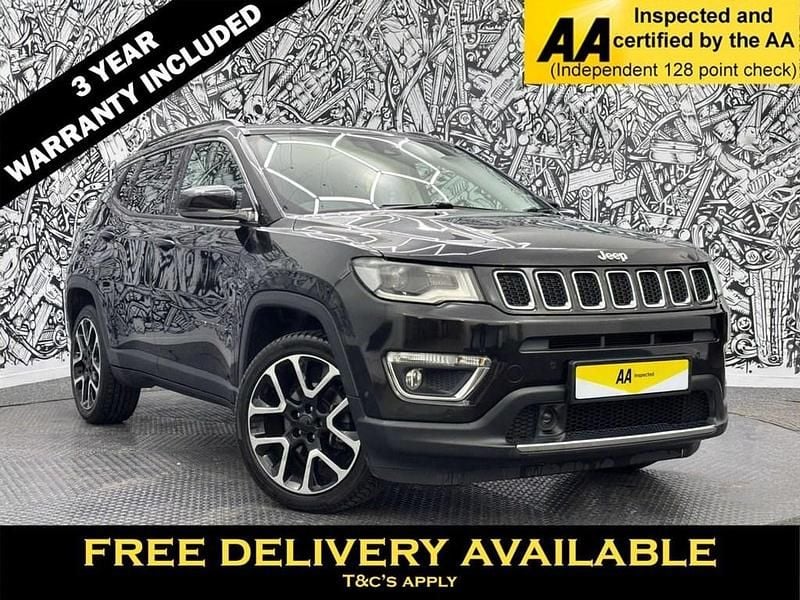Black Used 2020 Jeep Compass Limited SUV | £14,195 (Fair price) - Image 1/2