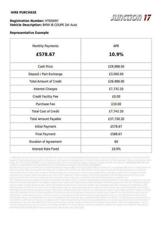 Used BMW i8 Comfort Edition 2016 White Coupe