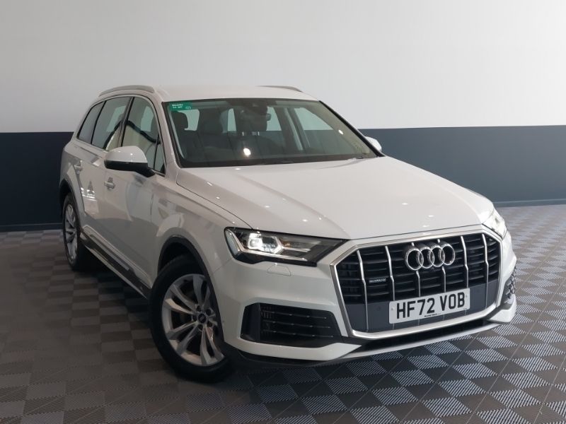 White Used 2022 Audi Q7 Sport SUV | £38,998 (Fair price) - Image 1/4