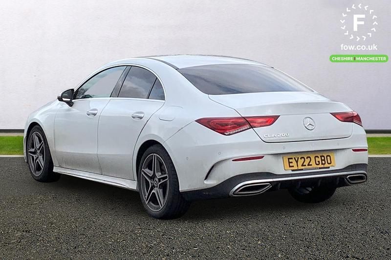 Used Mercedes CLA200 AMG Line Premium 163 HP (119 kW) 2022 White Coupe