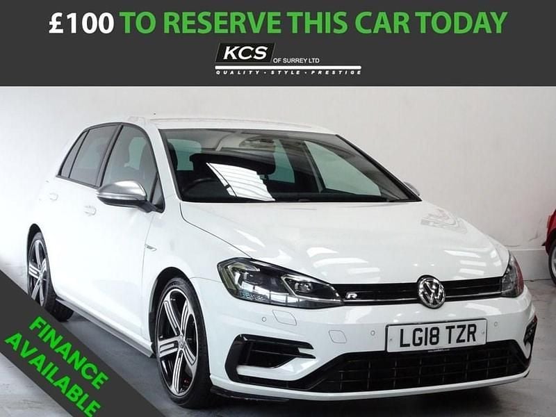 White Used 2018 VW Golf VII R Hatchback | £16,490 (Good price) - Image 1/4