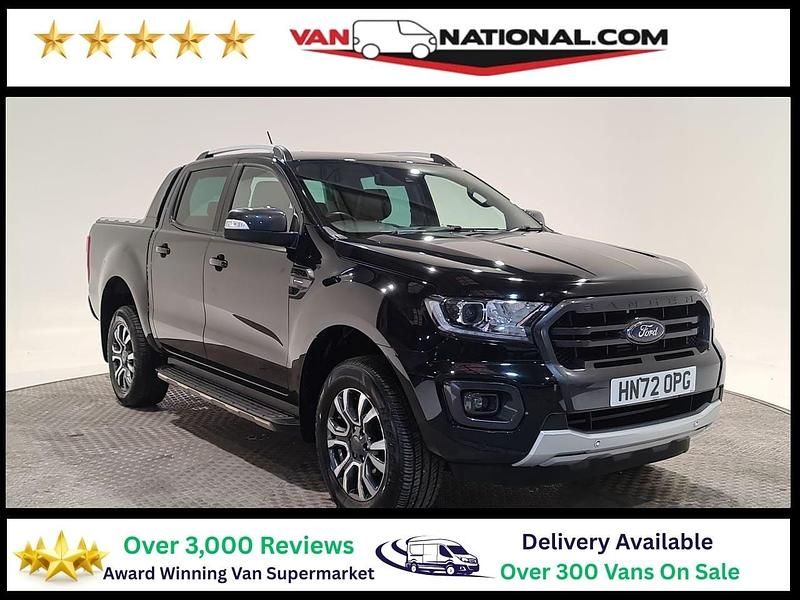 Black Used 2022 Ford Ranger Wildtrack Pickup | £18,990 (Good price) - Image 1/3