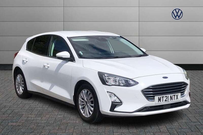 White Used 2021 Ford Focus Titanium Hatchback | £12,911 (Good price) - Image 1/4