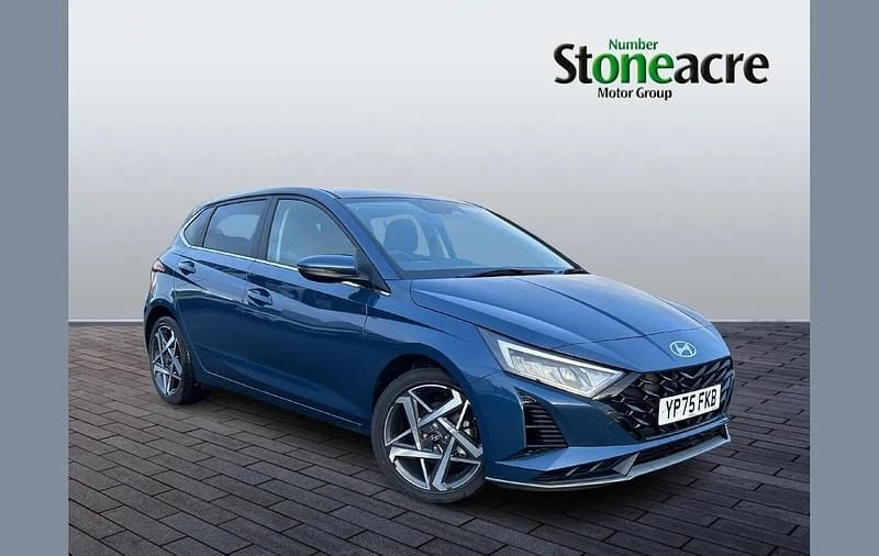 New Hyundai i20 Premium 99 HP (72 kW) 2025 Blue Hatchback