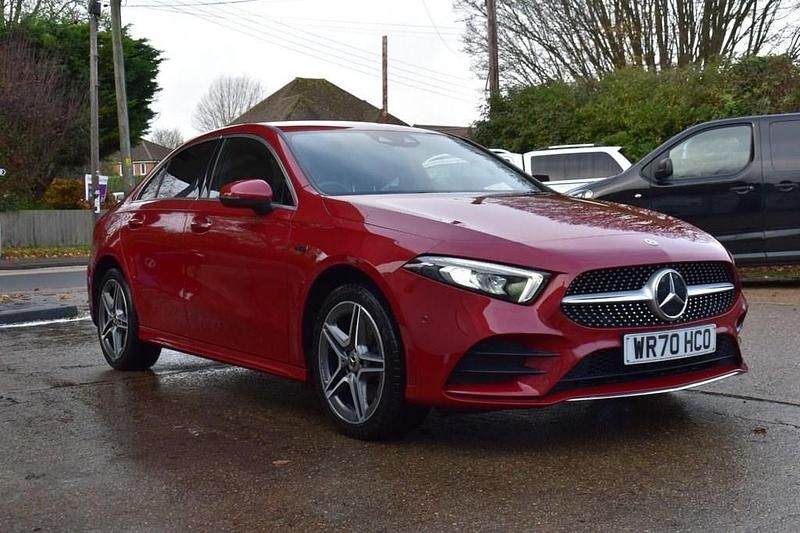 Red Used 2020 Mercedes A250 AMG line Sedan | £15,950 (Good price) - Image 1/4