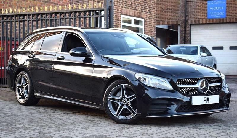 Used Mercedes C200 AMG line 2021 Black Estate