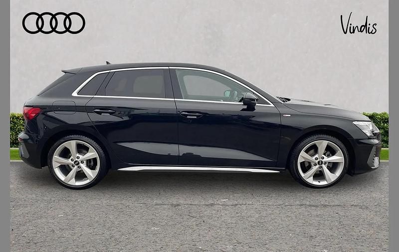 Used Audi A3 S-Line 147 HP (108 kW) 2022 Black Hatchback
