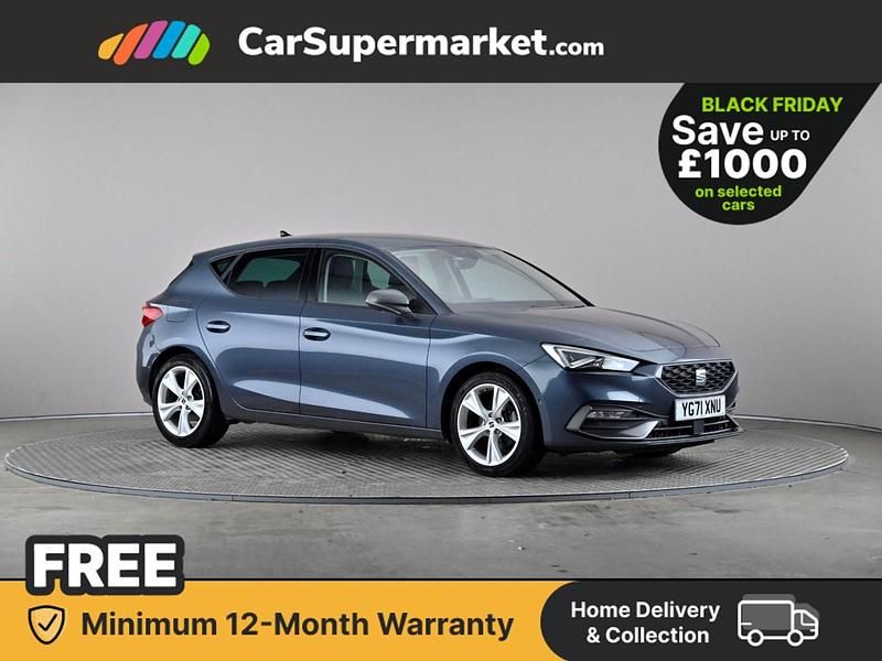Grey Used 2021 Seat Leon FR Hatchback | £13,897 (Fair price) - Image 1/3