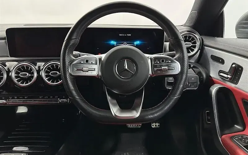 Used Mercedes CLA220 AMG line 190 HP (139 kW) 2019 Grey Coupe