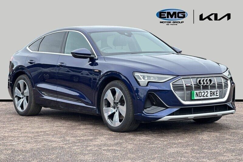 Blue Used 2022 Audi e-tron Sportback S-Line SUV | £23,795 (Good price) - Image 1/4