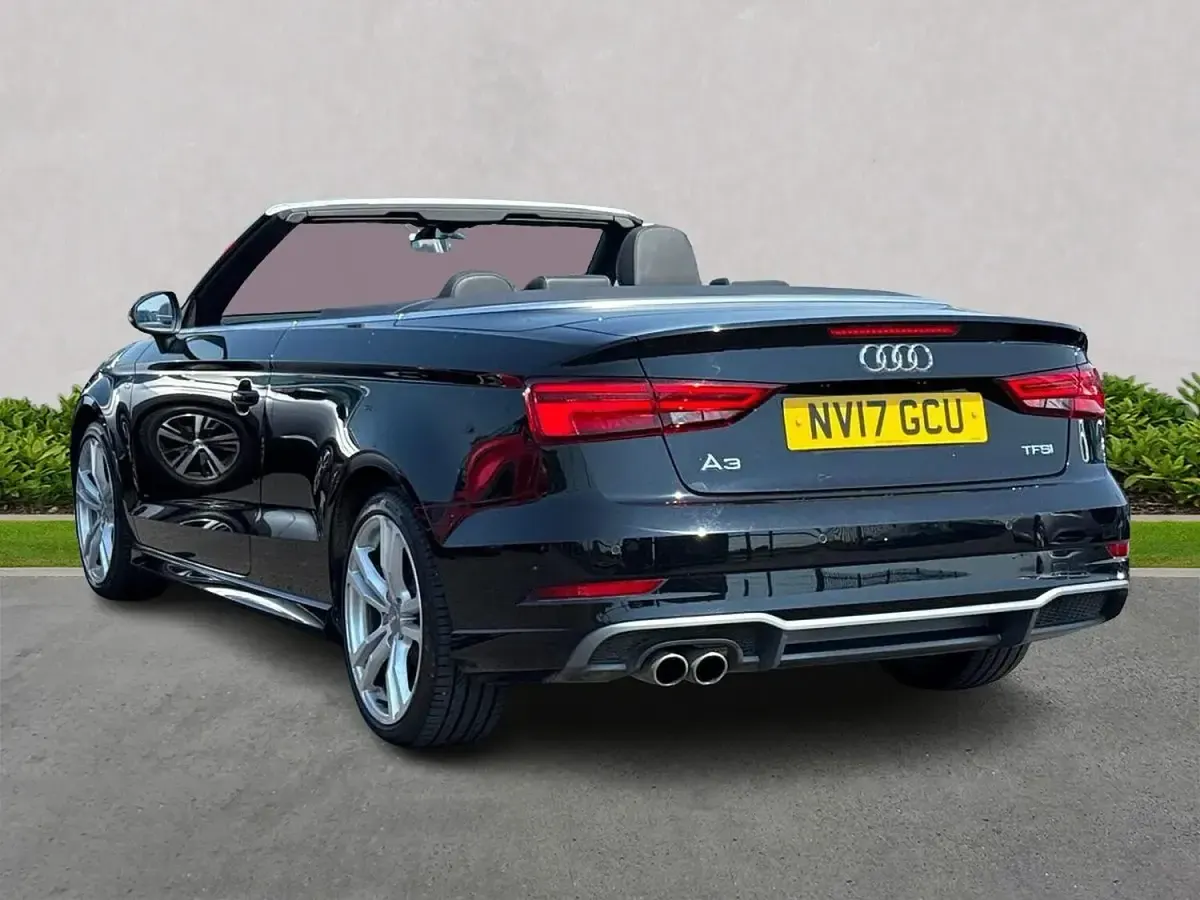 Used Audi A3 Cabriolet S-Line 150 HP (110 kW) 2017 Black Cabriolet