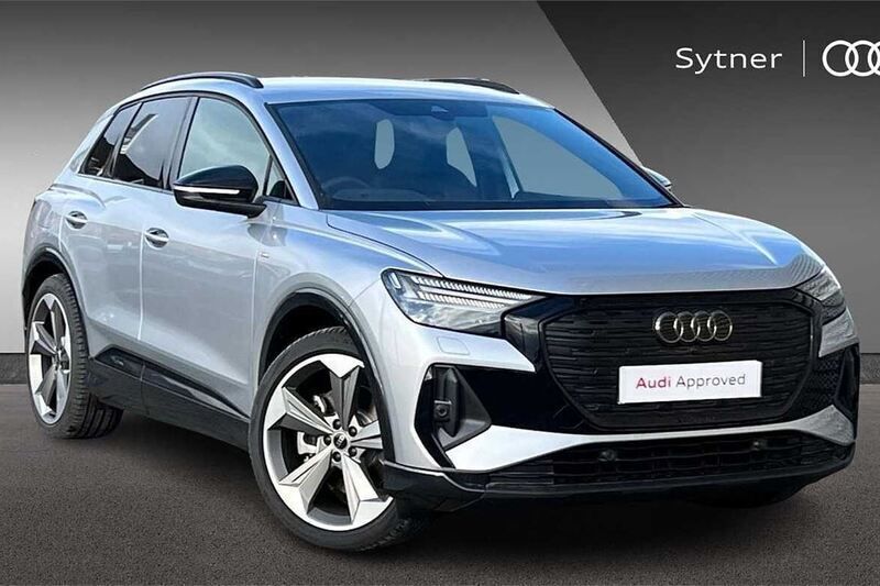 Silver Used 2024 Audi Q4 e-tron Black Edition SUV | £36,750 (A bit pricey) - Image 1/4
