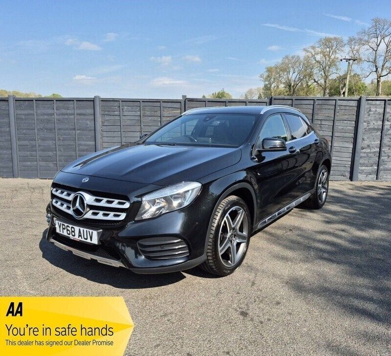 Black Used 2018 Mercedes GLA200 AMG line SUV | £14,422 (Fair price) - Image 1/4