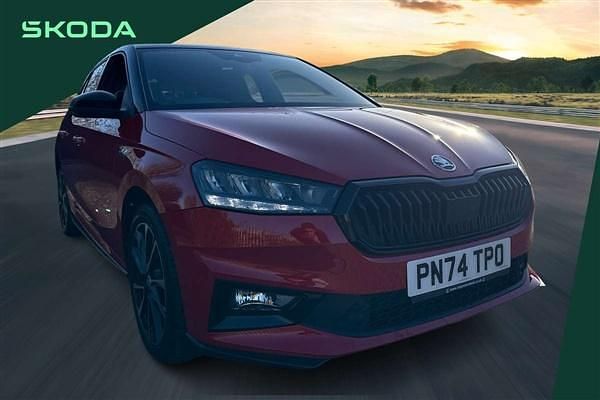 Used Skoda Fabia Monte Carlo 114 HP (83 kW) 2024 Velvet red metallic black magic pearl effect Hatchback