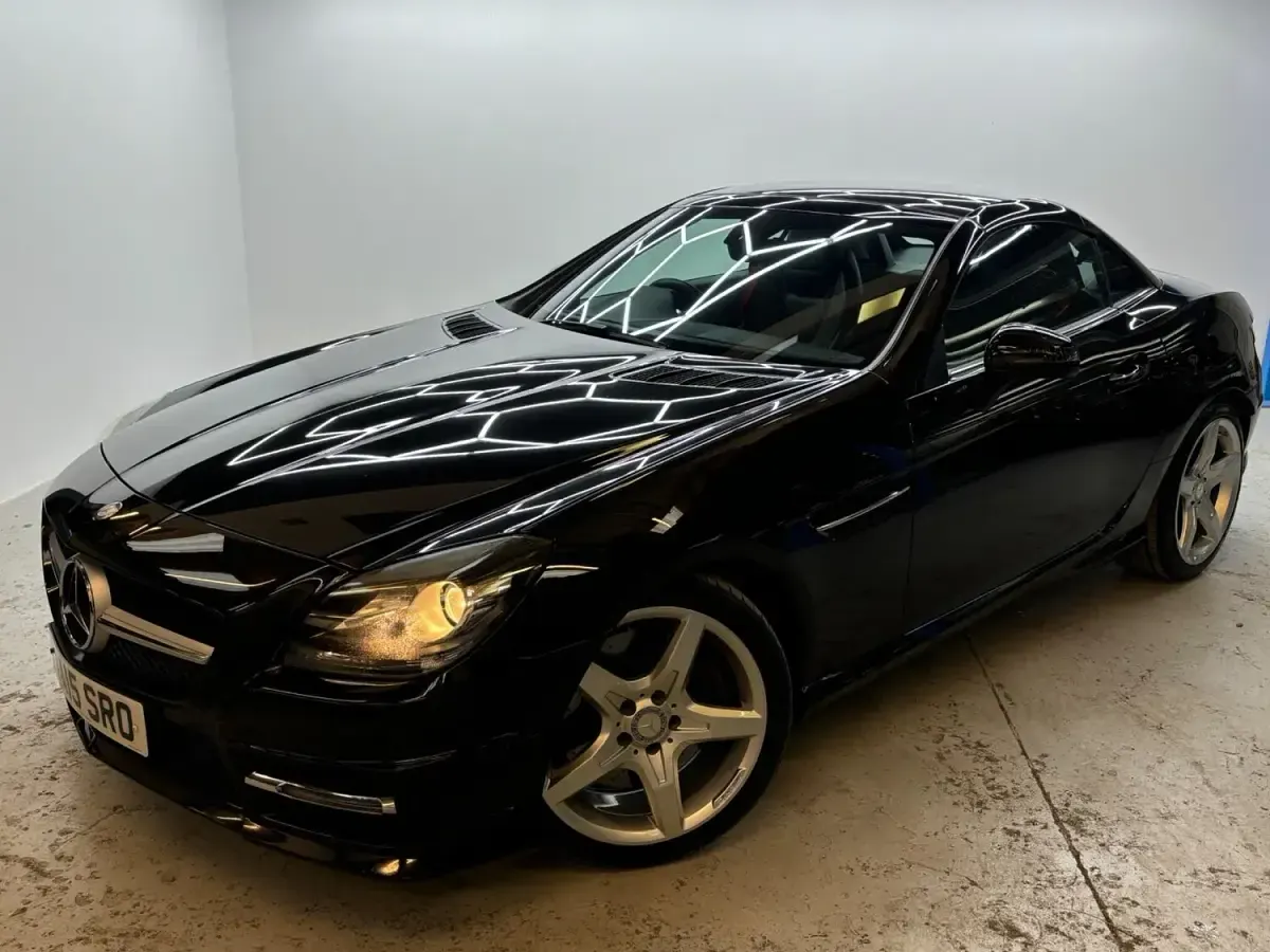Used Mercedes SLK250 AMG 204 HP (150 kW) 2015 Black Cabriolet