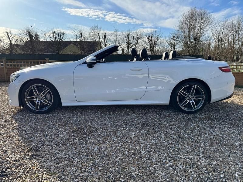 Used Mercedes E220 AMG line 2018 White Cabriolet