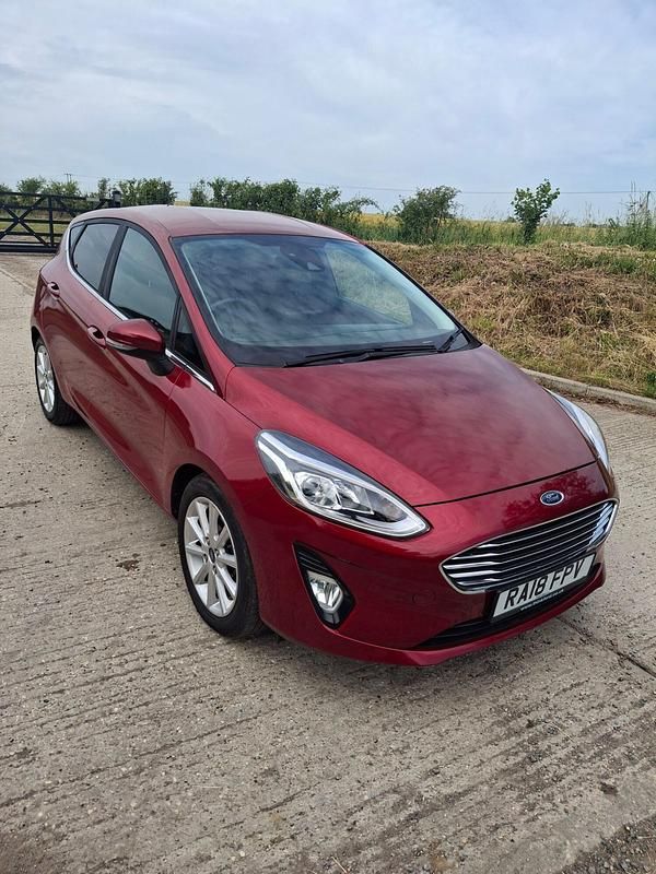 Red Used 2018 Ford Fiesta Titanium Hatchback | £7,295 (Good price) - Image 1/4