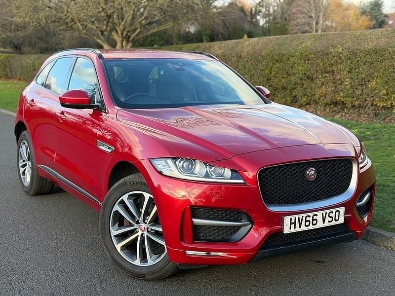 Red Used 2017 Jaguar F-Pace R-Sport SUV | £14,490 (Fair price) - Image 1/4
