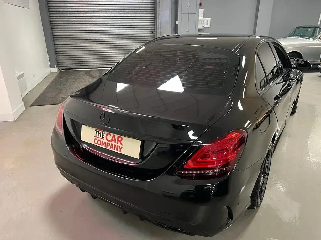 Used Mercedes C220 AMG line 194 HP (142 kW) 2019 Black Sedan