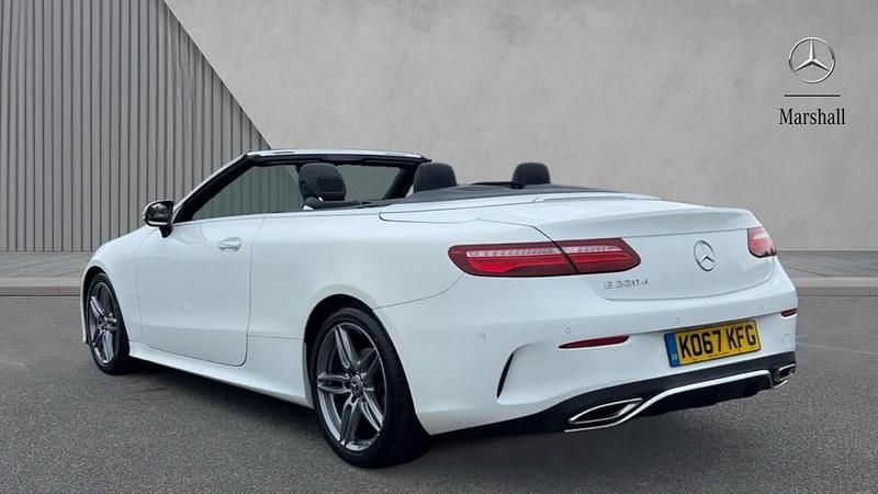 Used Mercedes E220 AMG Line Premium 194 HP (142 kW) 2018 Polar white Cabriolet