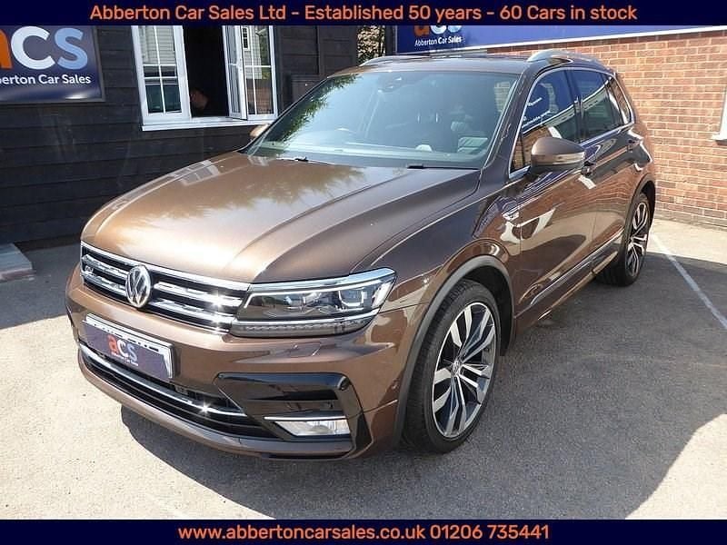 Brown Used 2017 VW Tiguan R-line SUV | £16,995 (Good price) - Image 1/3