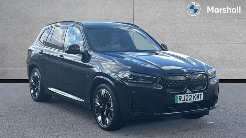 Carbon black Used 2022 BMW iX3 M Sport SUV | £31,990 (Fair price) - Image 1/4