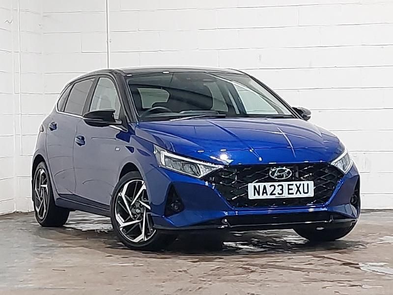 Blue Used 2023 Hyundai i20 Ultimate Hatchback | £15,998 (Fair price) - Image 1/4