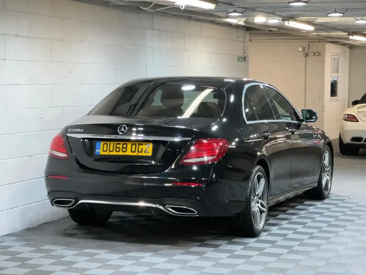 Used Mercedes E220 AMG line 2018 Black Sedan