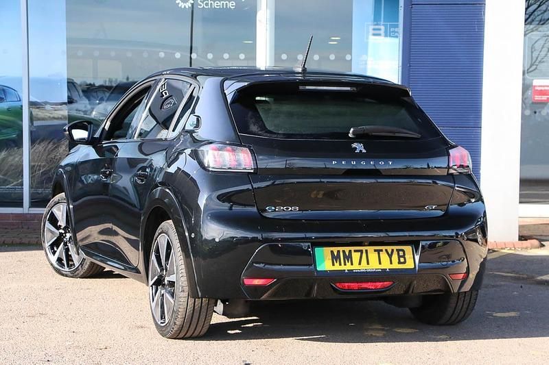 Used Peugeot e-208 Premium 100 kW (136 HP) 2022 Black Hatchback