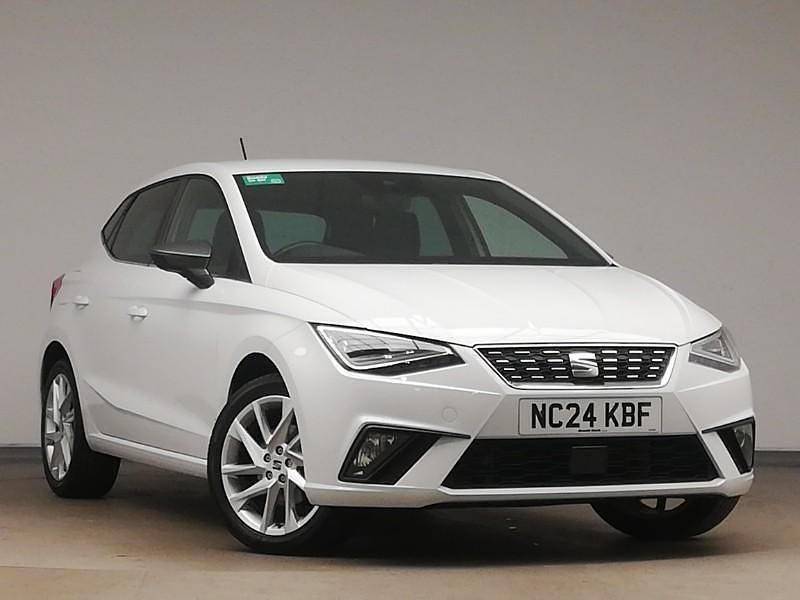 White Used 2024 Seat Ibiza XCELLENCE Hatchback | £17,498 (Fair price) - Image 1/4