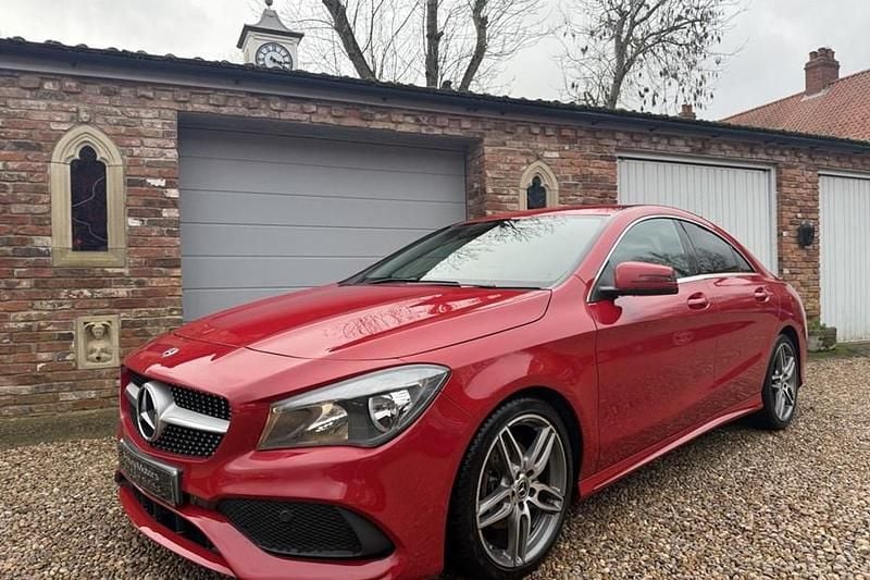 Used Mercedes CLA180 AMG line 122 HP (89 kW) 2018 Red Sedan