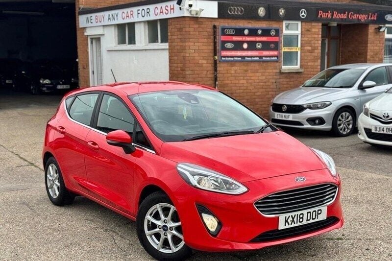 Red Used 2018 Ford Fiesta Zetec Hatchback | £5,990 (Good price) - Image 1/1
