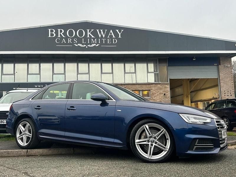 Used Audi A4 S-Line 190 HP (139 kW) 2017 Blue Sedan
