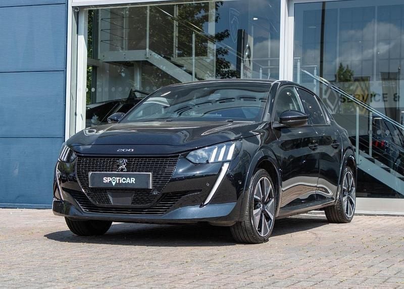 Black Used 2021 Peugeot e-208 GT Hatchback | £10,177 (Fair price) - Image 1/4
