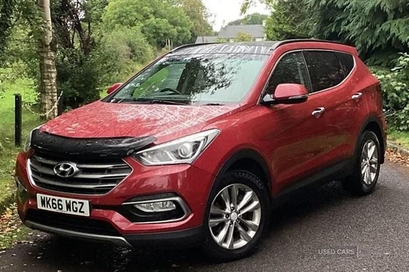 Red Used 2016 Hyundai Santa Fe Premium SUV | £8,995 (Fair price) - Image 1/1