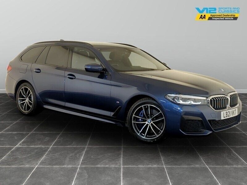 Blue Used 2021 BMW 530e M Sport Estate | £18,995 (Super price) - Image 1/2