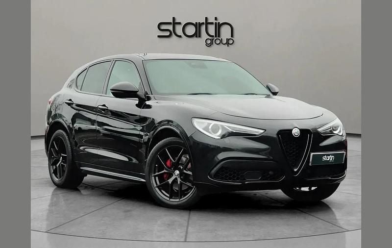 Black Used 2021 Alfa Romeo Stelvio Veloce SUV | £23,450 (Fair price) - Image 1/4