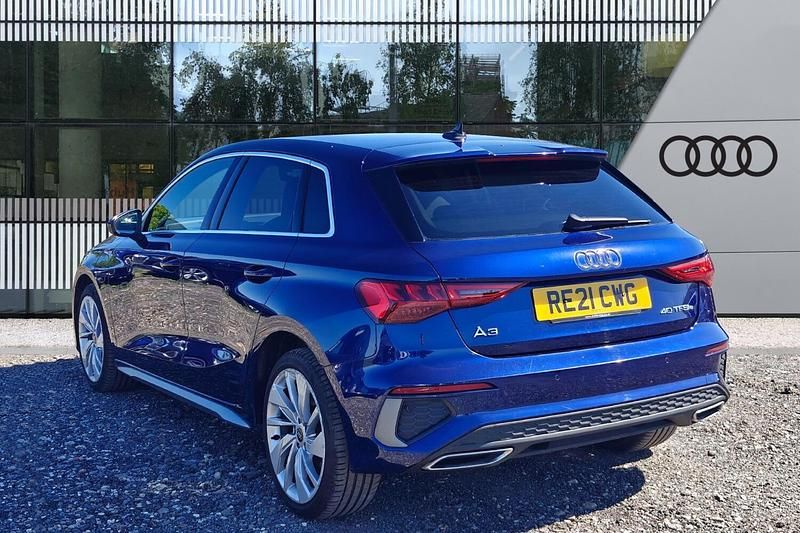Used Audi A3 Sportback e-tron S-Line 2021 Blue Hatchback