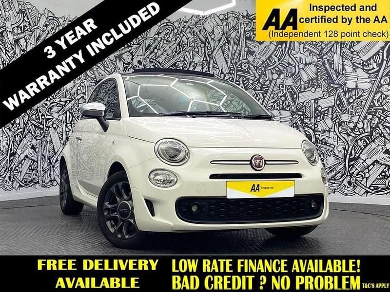White Used 2022 Fiat 500C Connect Cabriolet | £12,595 (A bit pricey) - Image 1/2