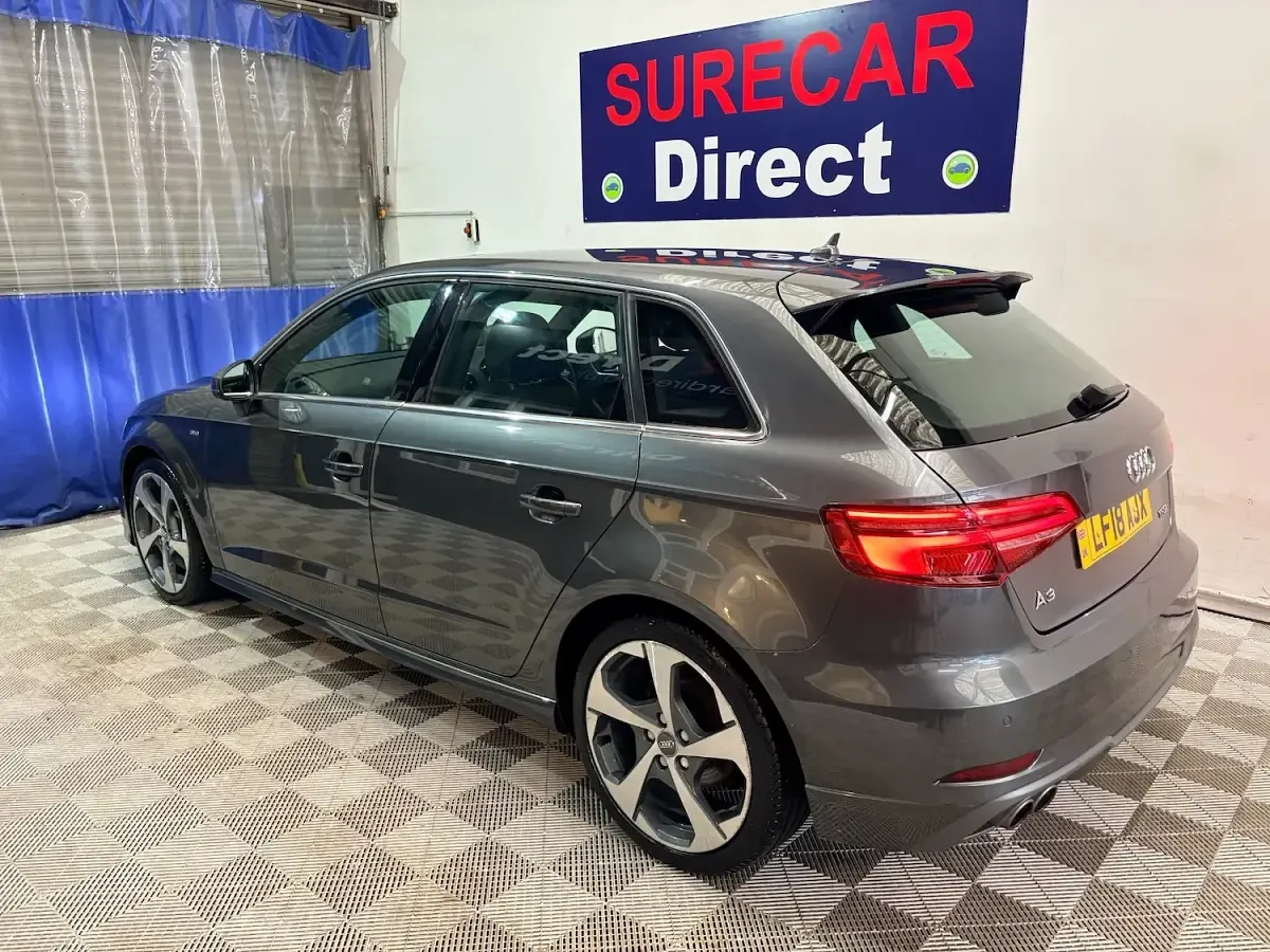 Used Audi A3 S-Line 150 HP (110 kW) 2018 Grey Sedan