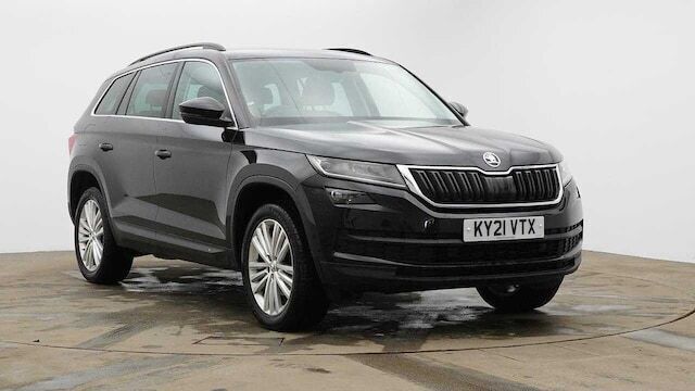 Black magic pearl effect Used 2021 Skoda Kodiaq SE L SUV | £21,500 (A bit pricey) - Image 1/4