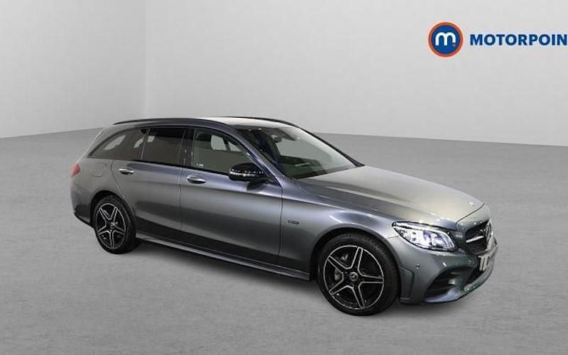 Grey Used 2021 Mercedes C300e AMG line Estate | £21,149 (Fair price) - Image 1/4