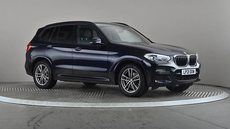 Black Used 2021 BMW X3 M Sport SUV | £23,977 (Good price) - Image 1/4