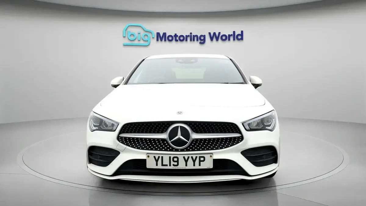 Used Mercedes CLA200 AMG line 163 HP (119 kW) 2019 White Coupe