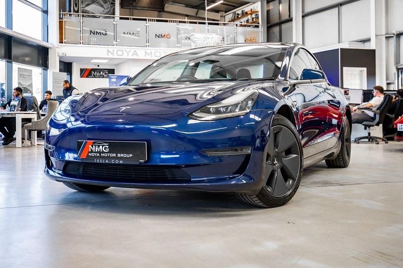 Used Tesla Model 3 Long Range AWD 366 kW (498 HP) 2020 Blue Sedan